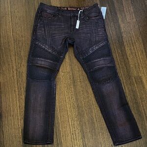 NWT Rock Revival Skylark Biker Jeans Men’s 36x32